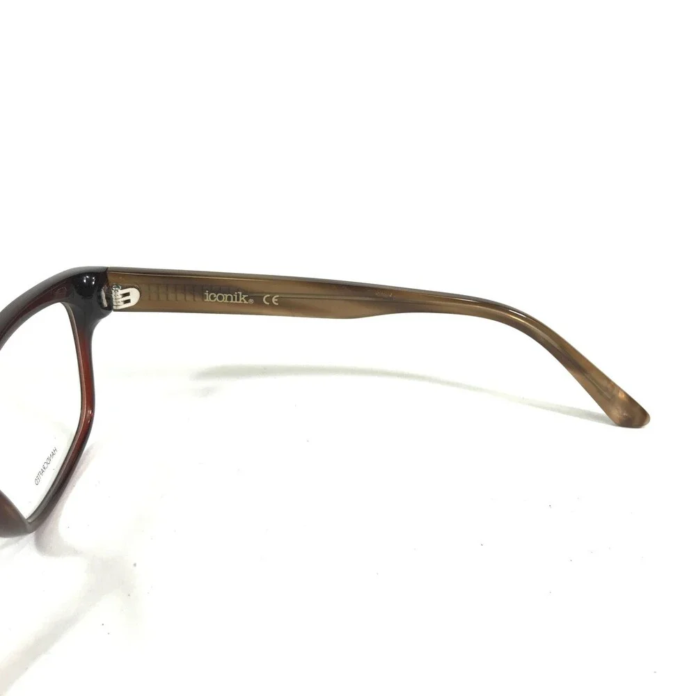 Iconik Eyeglasses Frames Blair C01 Brown Tortoise Cat Eye Full Rim 54-14-140